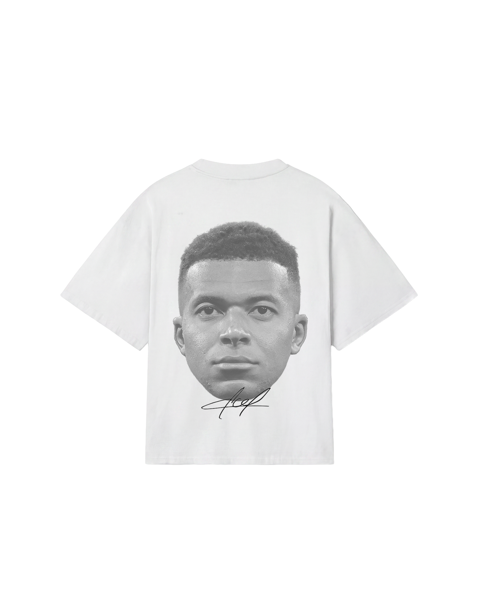BRKDWN Reverse Mbappe Tee White Backprint