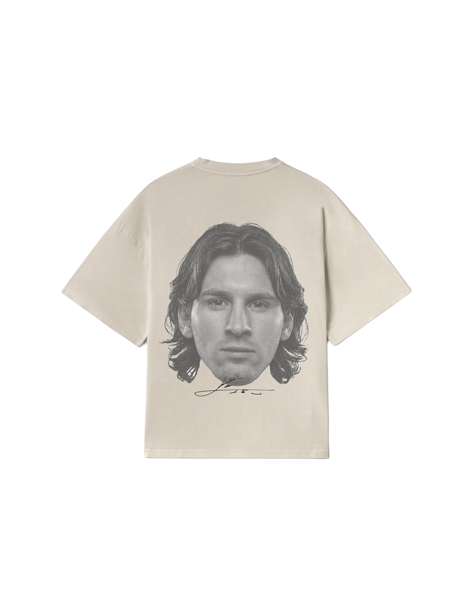 BRKDWN Reverse Messi Tee Cream Backprint