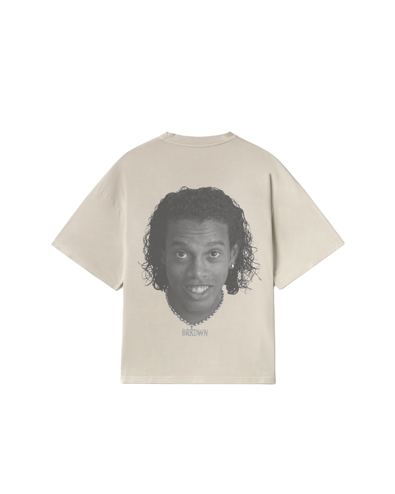 BRKDWN Reverse Ronaldinho Tee Cream Backprint