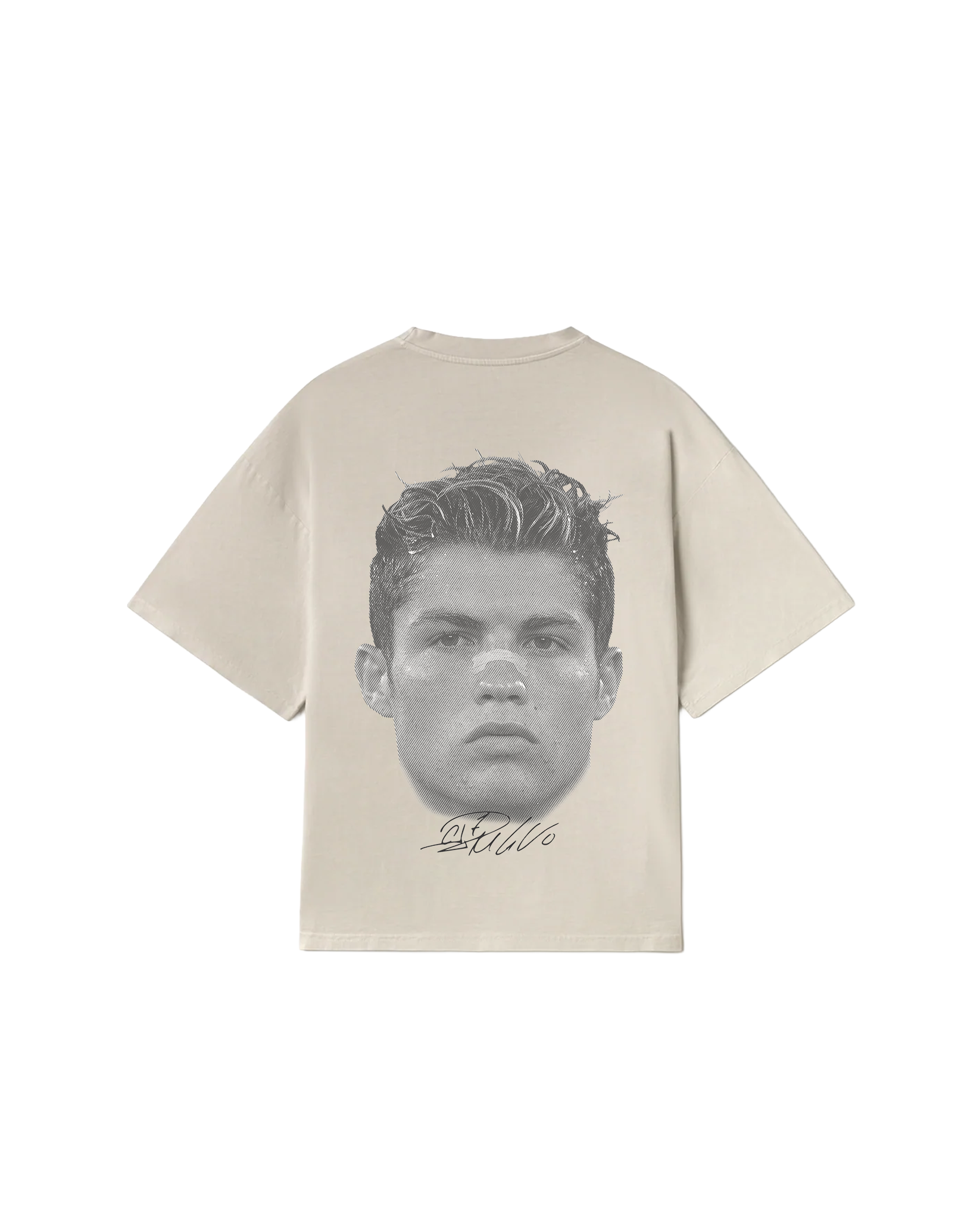 BRKDWN Reverse Ronaldo Tee Cream Backprint