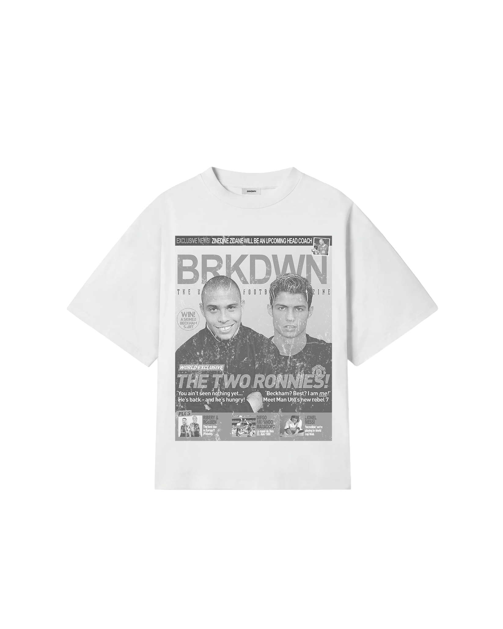 BRKDWN Newspaper Tee Frontprint